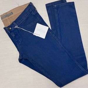 Plastic by Gly Coated Sz 26 Cobalt Blue Skinny Jeans NWT